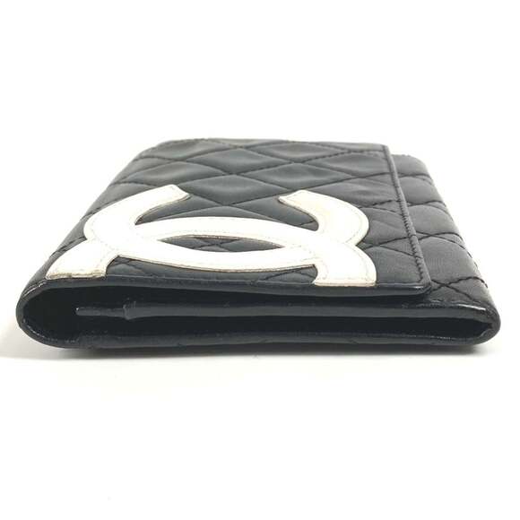 CHANEL Cambon CC Coco Mark Bifold Logo Compact Wallet with Flap, Leather, Wom... - Picture 4 of 16